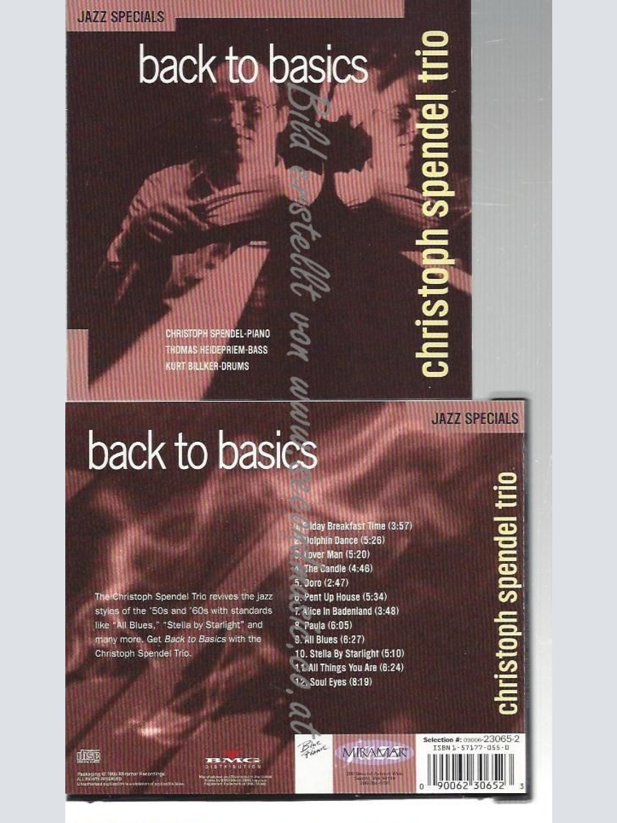 CD--CHRISTOPH SPENDEL TRIO--    BACK TO BASICS