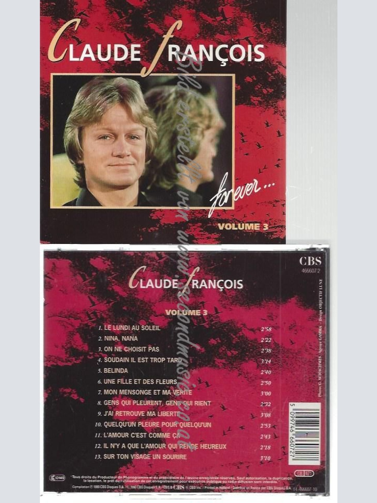 CD--CLAUDE FRANCOIS--    FOR EVER, VOL.  3