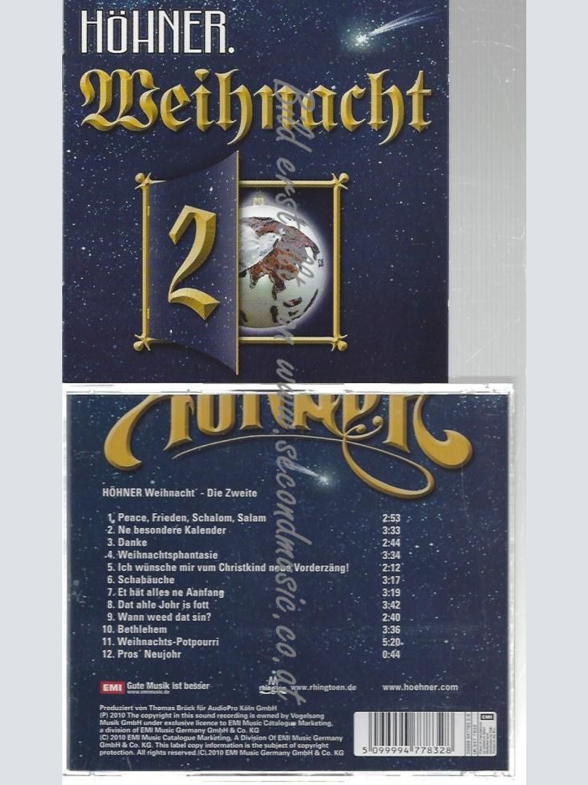 CD--HÖHNER--    HÖHNER WEIHNACHT' - DIE ZWEITE -