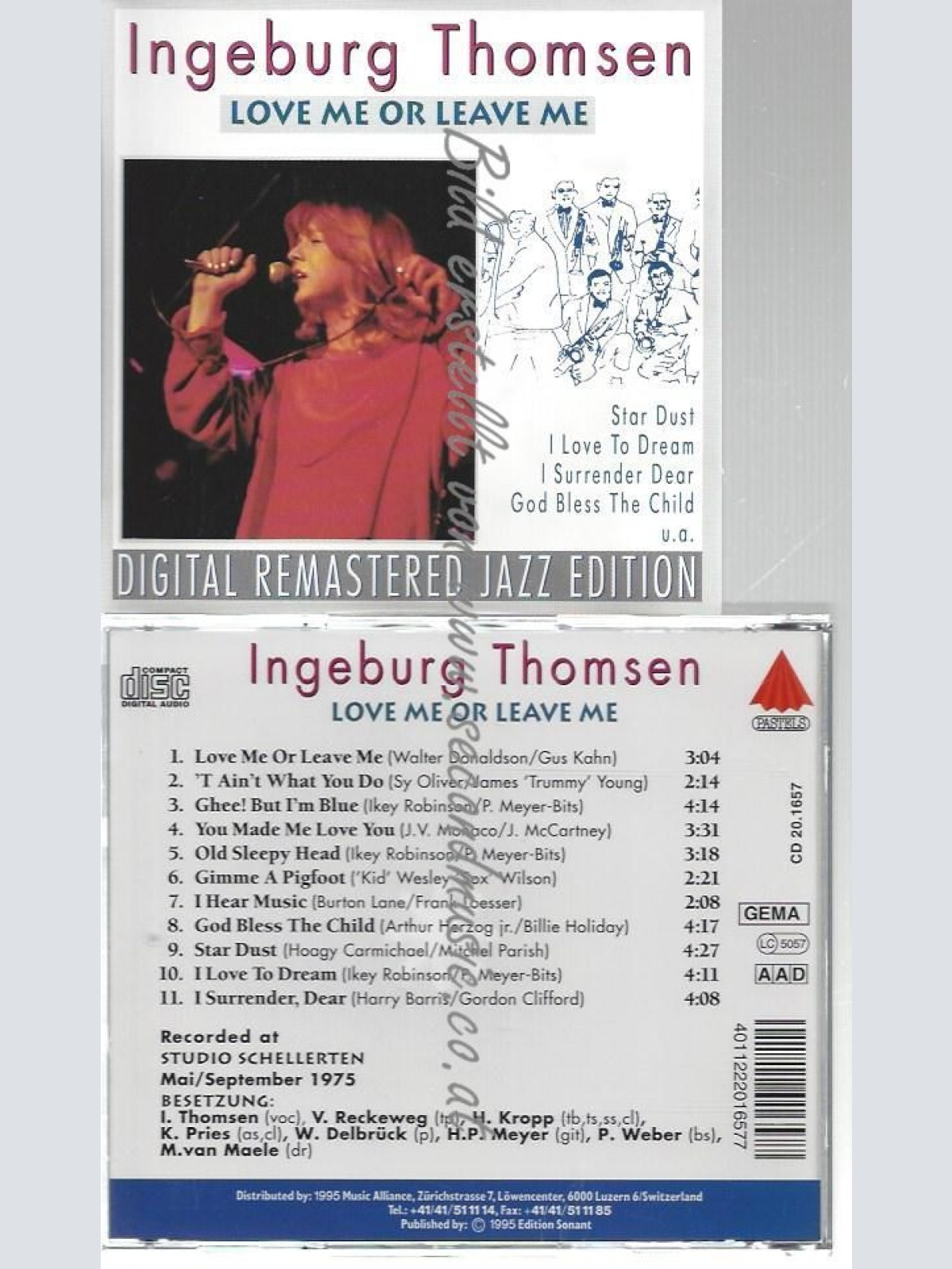 CD--INGEBURG THOMSEN--    LOVE ME OR LEAVE ME