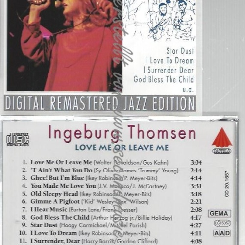 CD--INGEBURG THOMSEN--    LOVE ME OR LEAVE ME