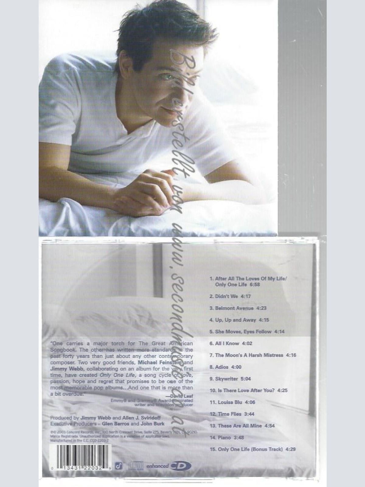 CD--MICHAEL FEINSTEIN--    ONLY ONE LIFE - THE SONGS OF JIMMY WEBB