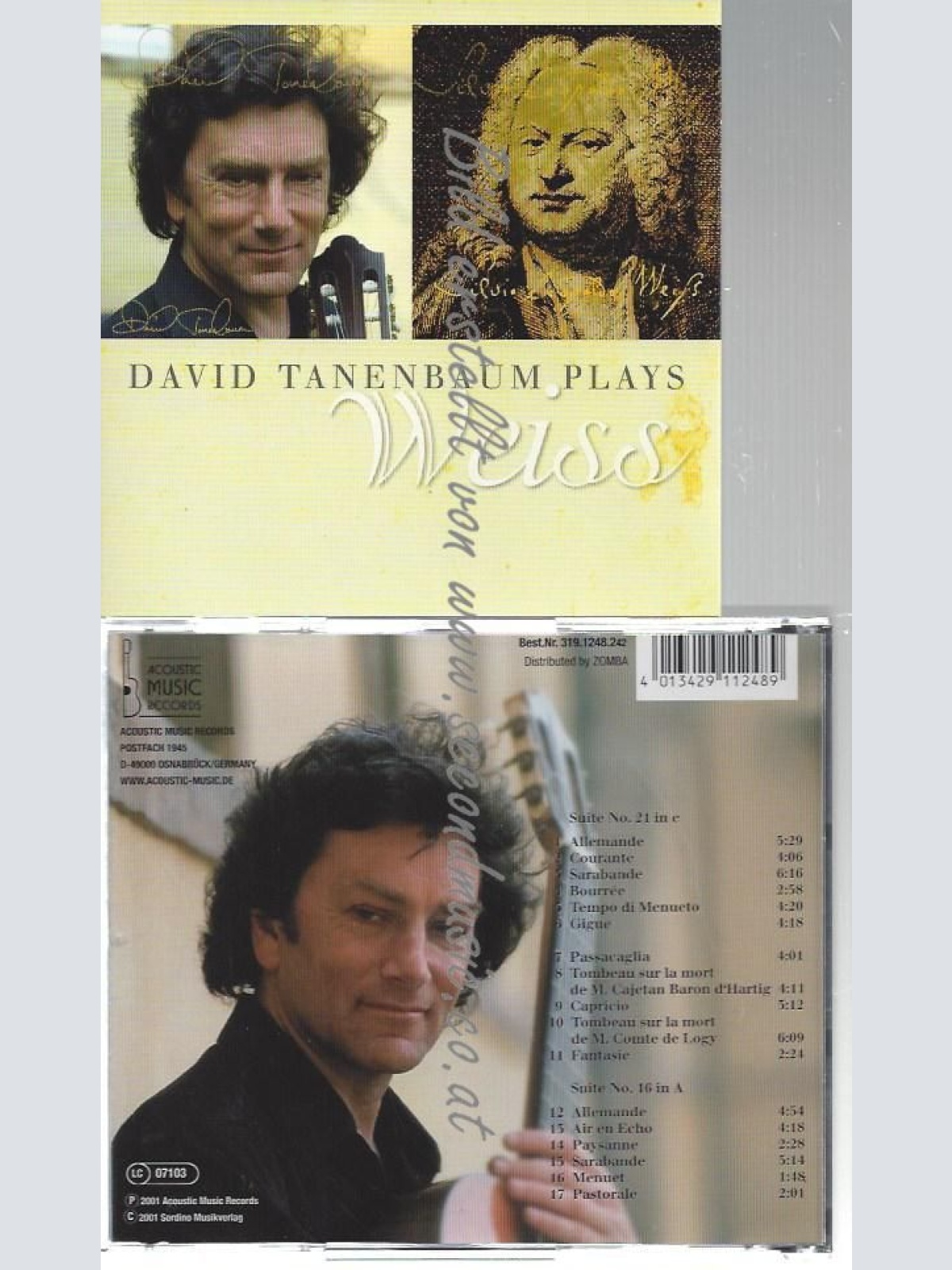 CD--DAVID TANENBAUM--    WEISS : SUITE NO.  &