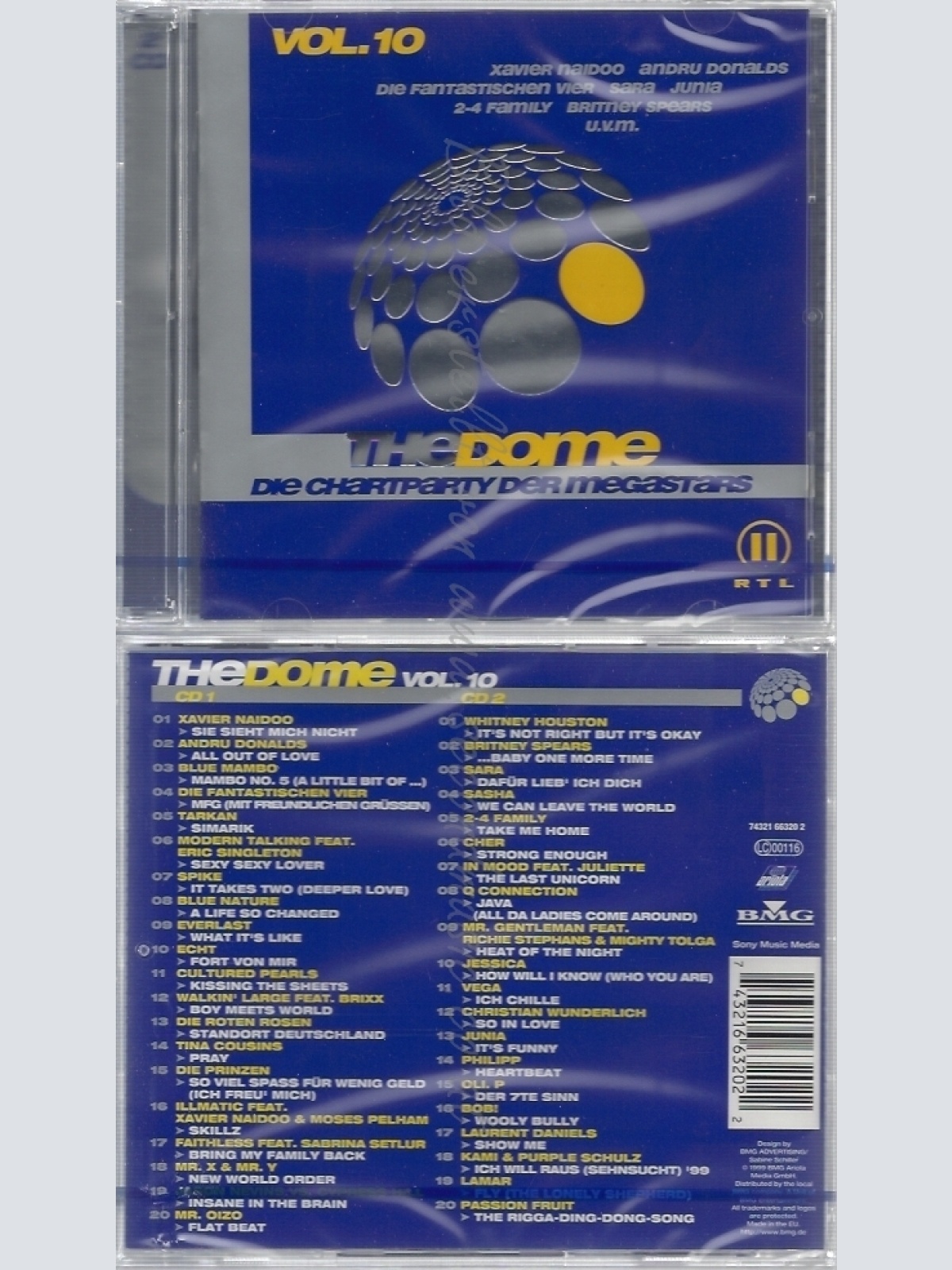 CD--NM-SEALED-DOME 10 -1999- -- XAVIER NAIDOO, ANDRU DONALDS, ECHT, ROTEN ROSEN