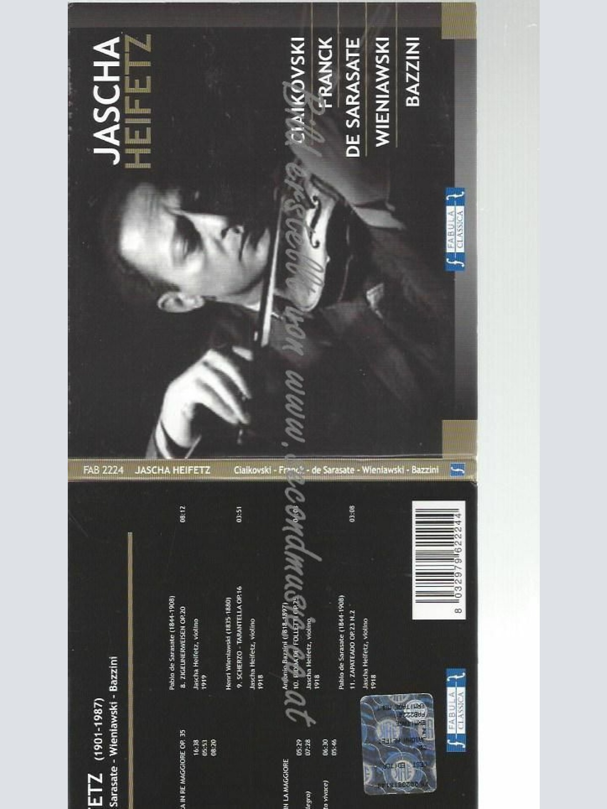 CD--HEIFETZ, BARBIROLLI, ET AL.--JASCHA HEIFETZ SPIELT