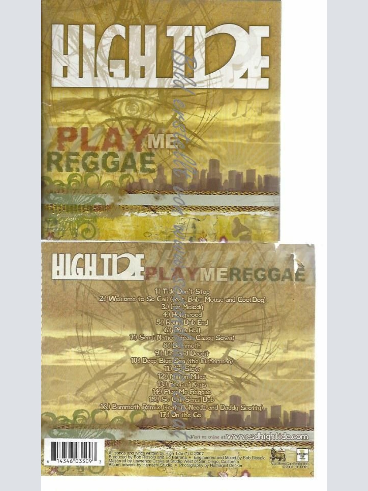 CD--HIGH TIDE--PLAY ME REGGAE