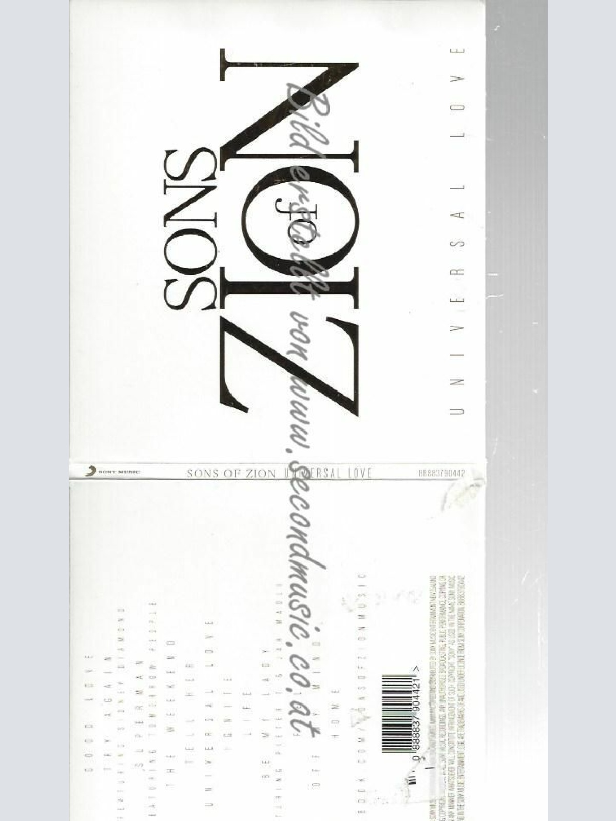 CD--SONS OF ZION--UNIVERSAL LOVE