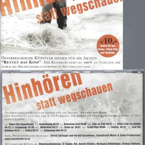 CD--HINHÖREN STAT WEGSCHAUEN //  WATERLOO // TY TENDER /