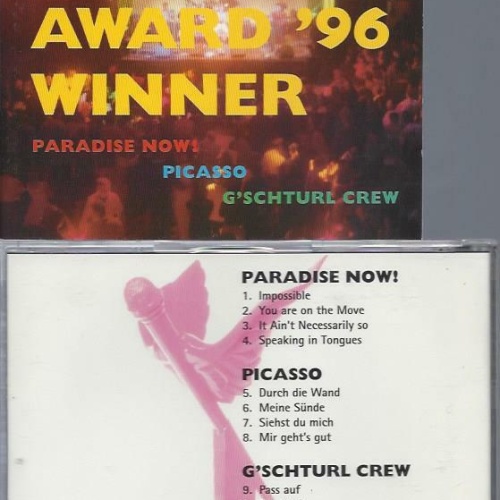 CD--LIVE MUSIK AWARD GEWINNER 96 ROTER ENGEL // PARADISE NOW / PICASSO GSCHTURL