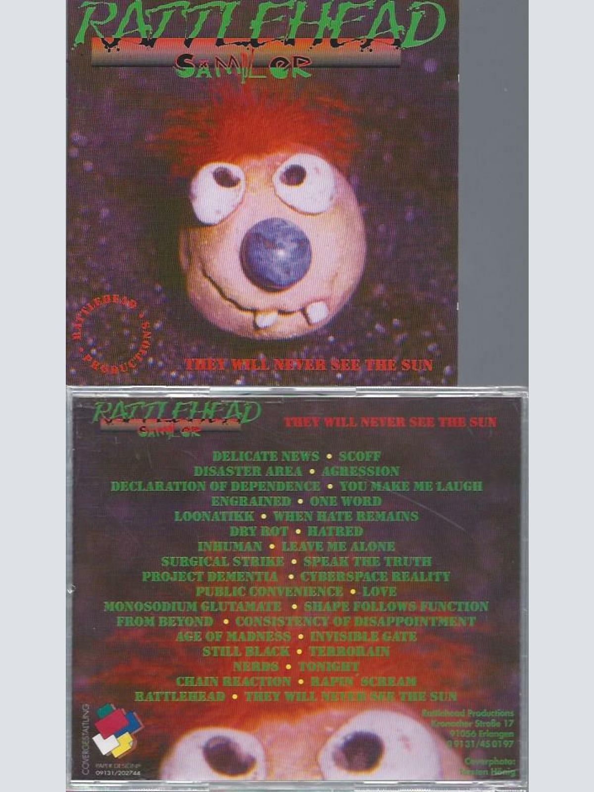 CD-- RATTLEHEAD THEY WILL NEVER SEE THE SUN