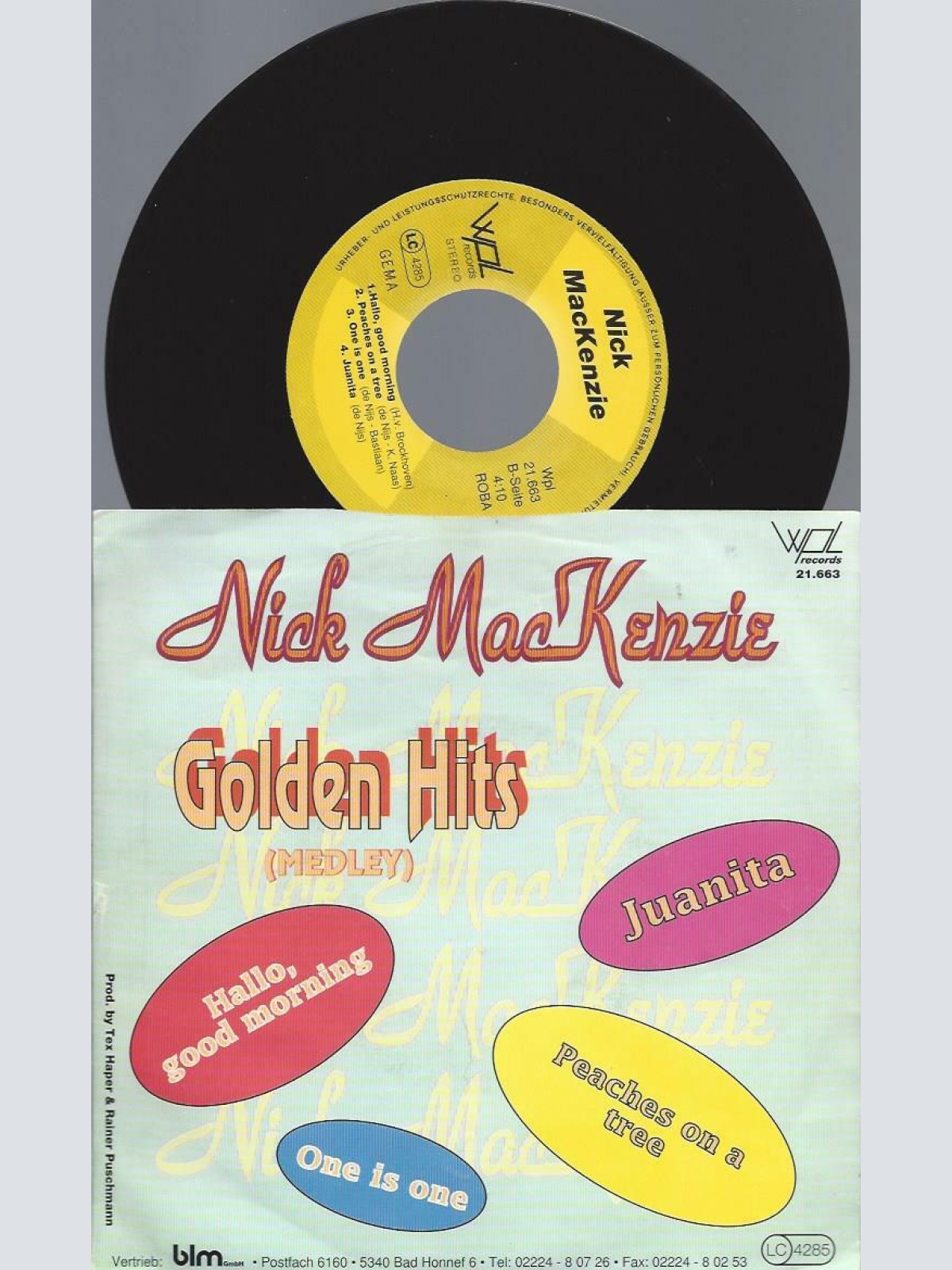 7"   Nick MacKenzie  Goldene Hits