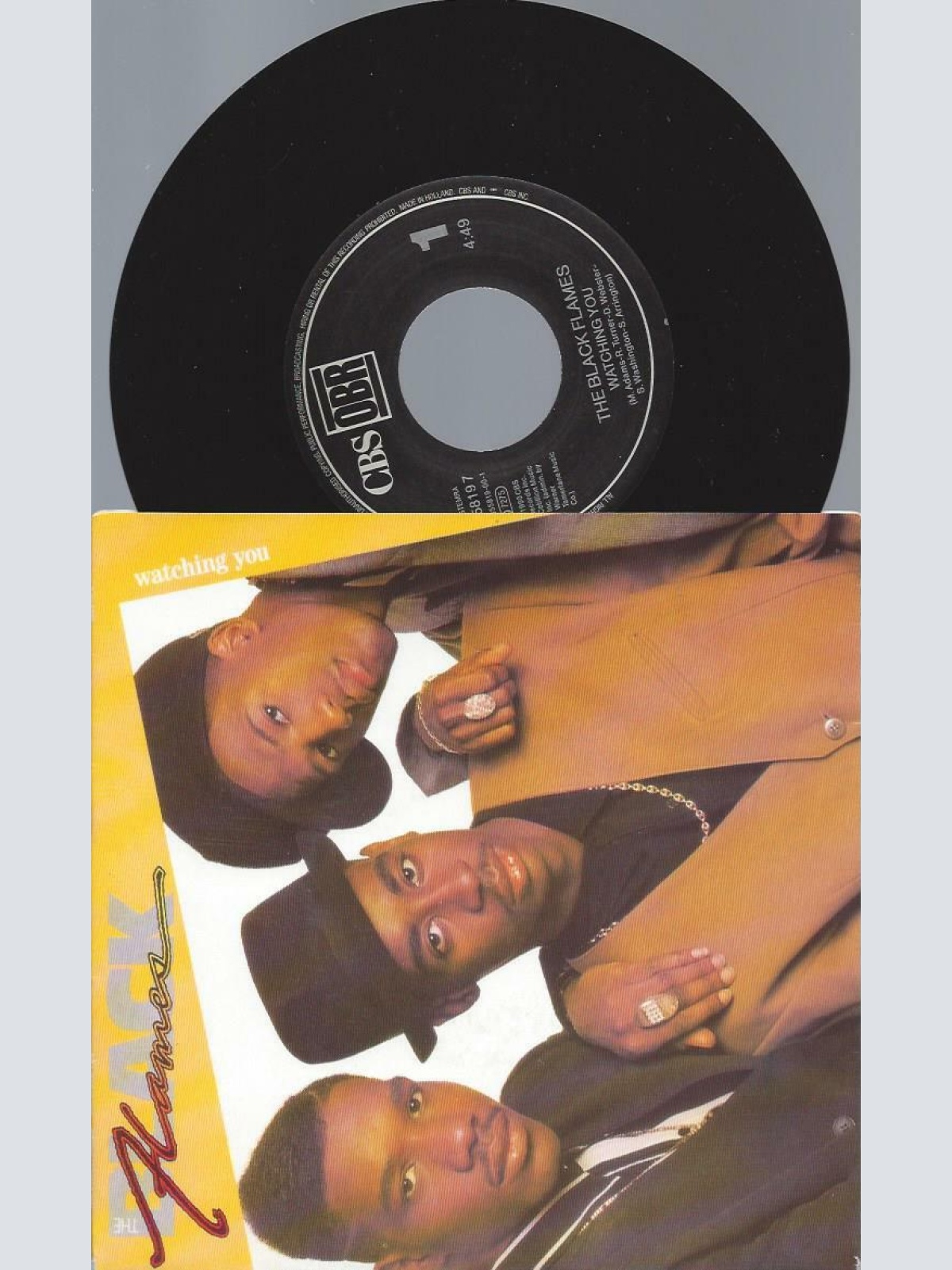 7"   The Black Flames  Watching You