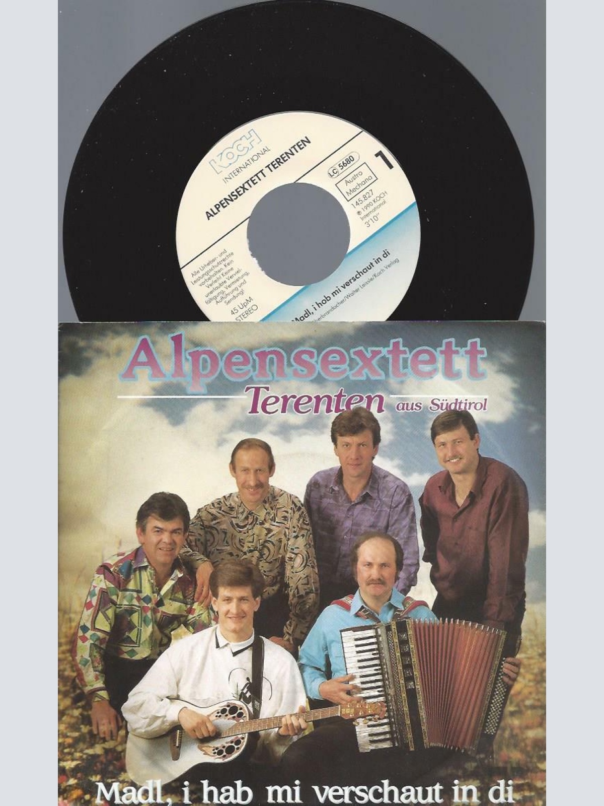 7"    Alpensextett Terenten  Madl, I Hab Mi Verschaut In Di