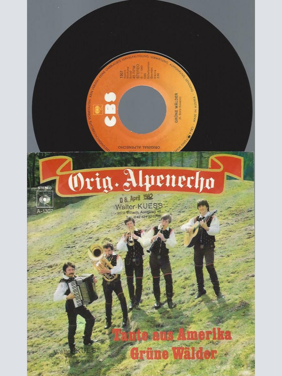 7"   Orig. Alpenecho  Tante Aus Amerika