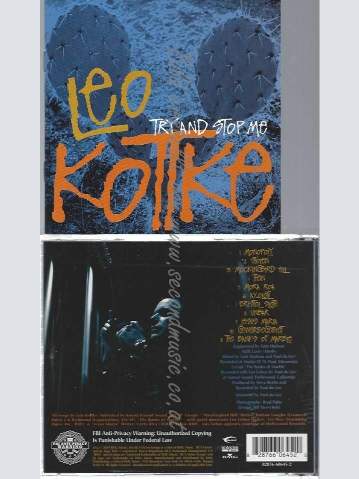 CD--LEO KOTTKE | --TRY AND STOP ME
