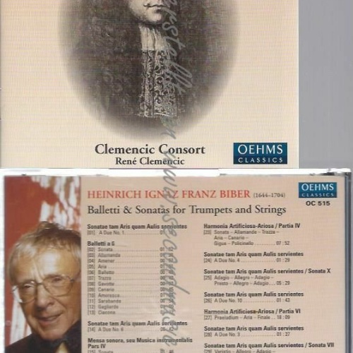 CD--CLEMENCIC CONSORT, CLEMENCIC, --BALLETTI & SONATAS FOR TRUMPETS AND STRINGS