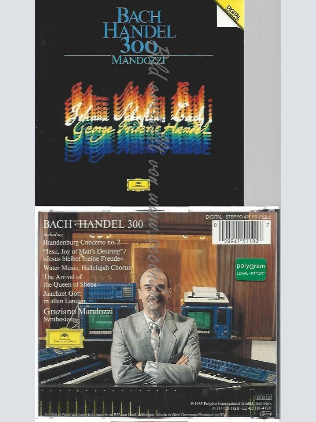 CD--HANDEL GEORGE FRIDERIC / BACH | --BACH HANDEL 3000 ; GRAZIANO MAND