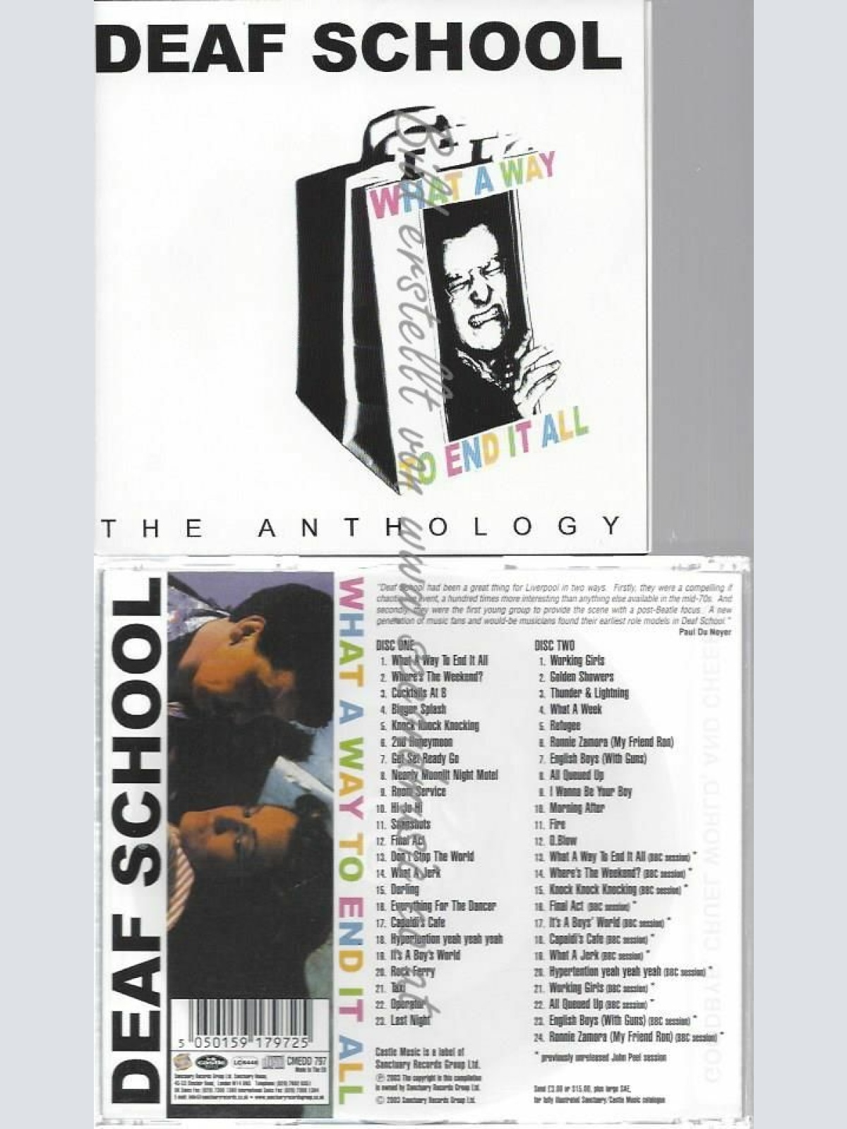 CD-- Deaf School – What A Way To End It All (The Anthology)