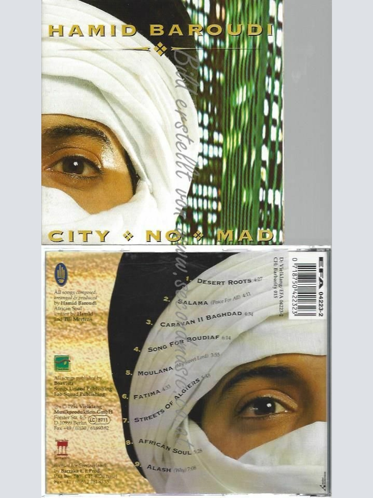 CD--HAMID BAROUDI | --CITY NO MAD