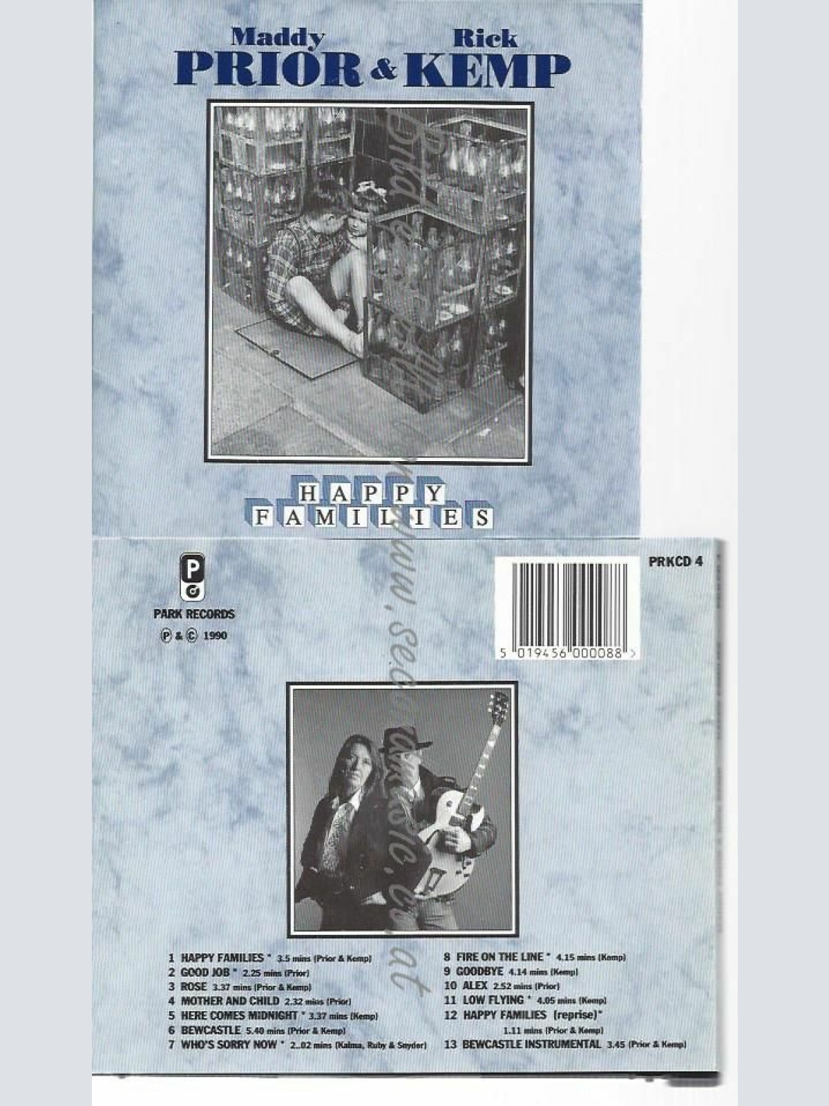 CD--MADDY PRIOR UND RICK KEMP--HAPPY FAMILIES