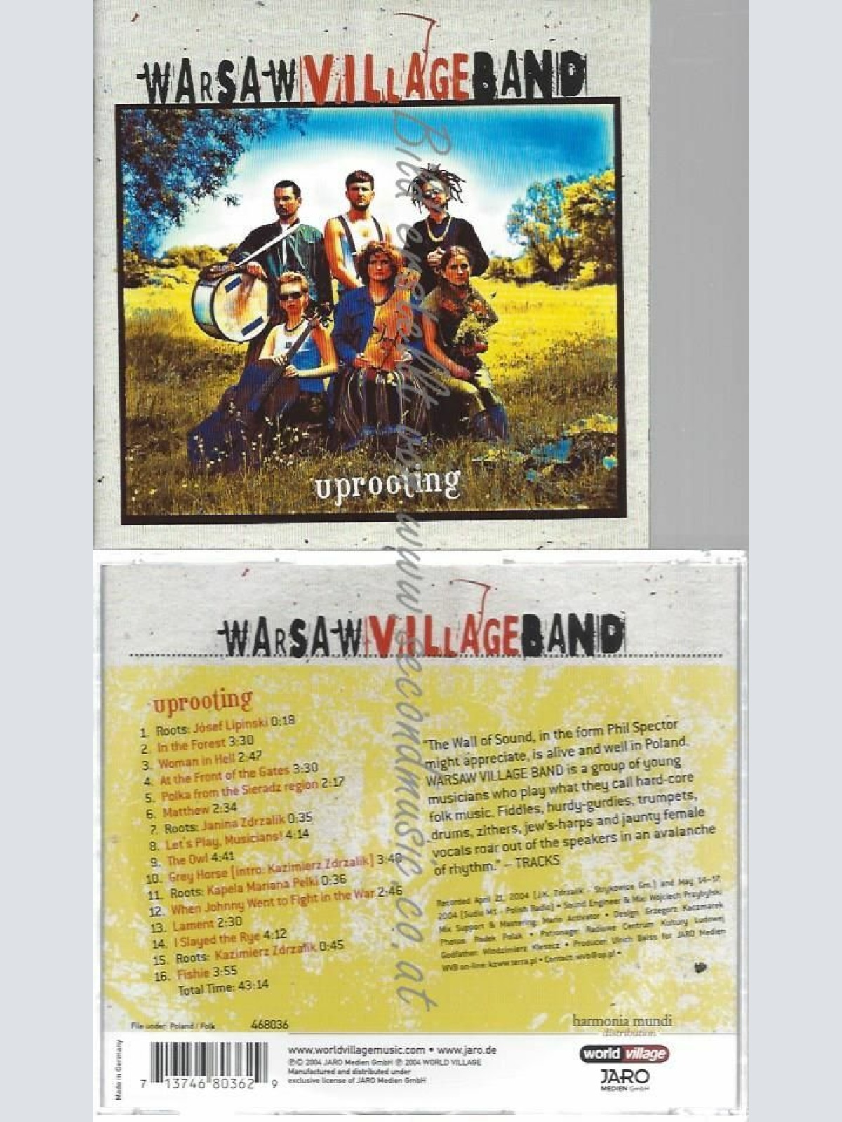 CD--WARSAW VILLAGE BAND | --UPROOTING