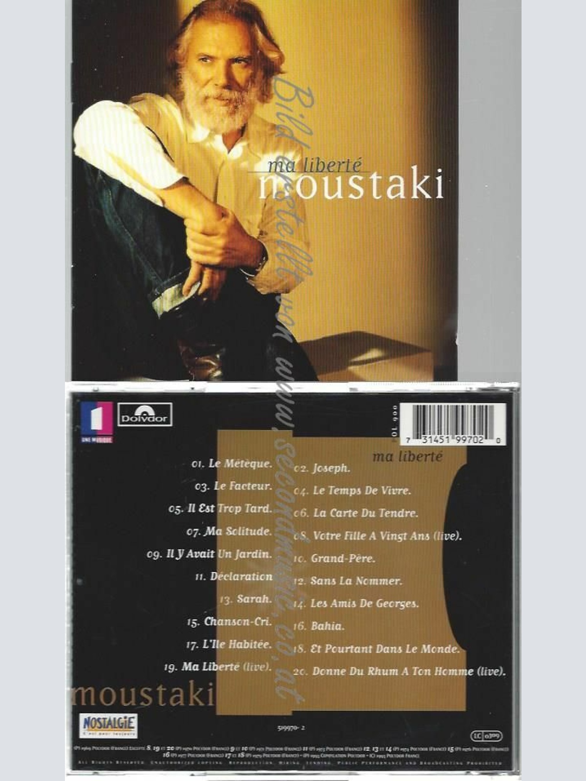 CD--GEORGES MOUSTAKI | --MA LIBERTE