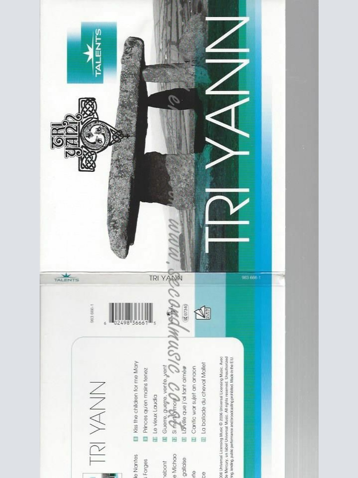 CD--TRI YANN | --TALENTS DU SIECLE