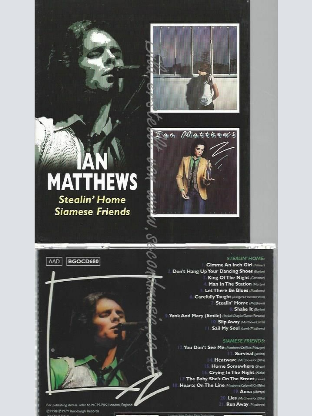 CD--IAMESE FRIENDS/ MATTHEWS,IAN | --STEALIN' HOME