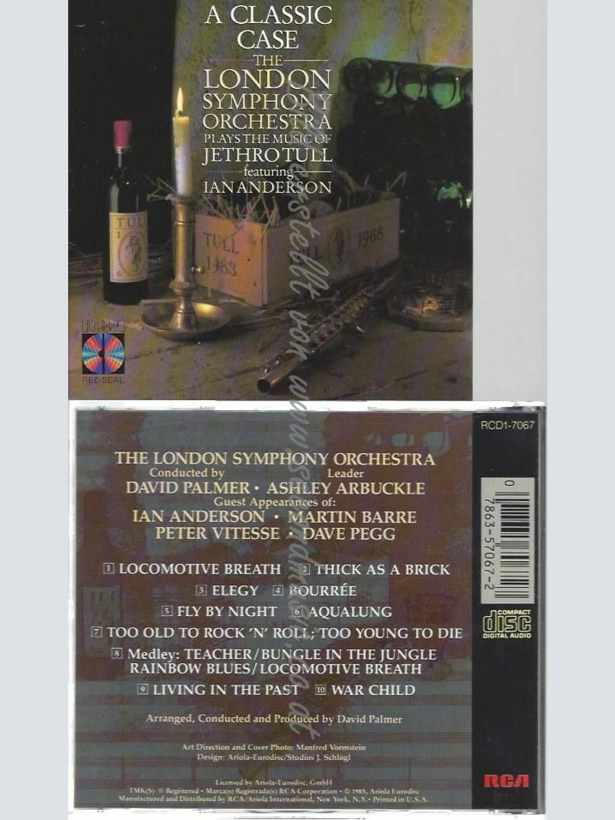 CD--  THE LONDON SYMPHONY ORCHESTRA PLAYS THE MUSIC OF JETHRO TULL