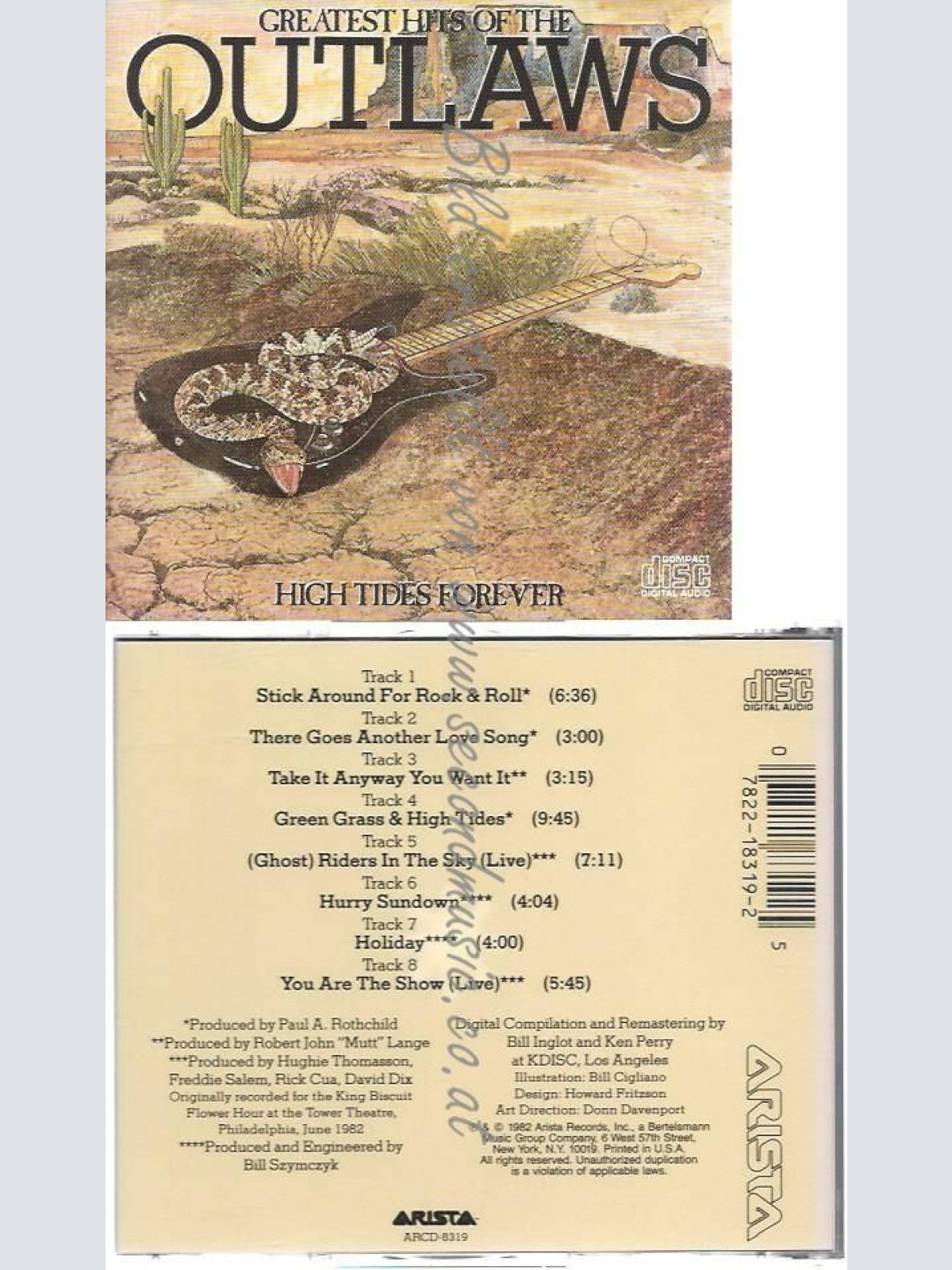 CD--OUTLAWS | --GREATEST HITS