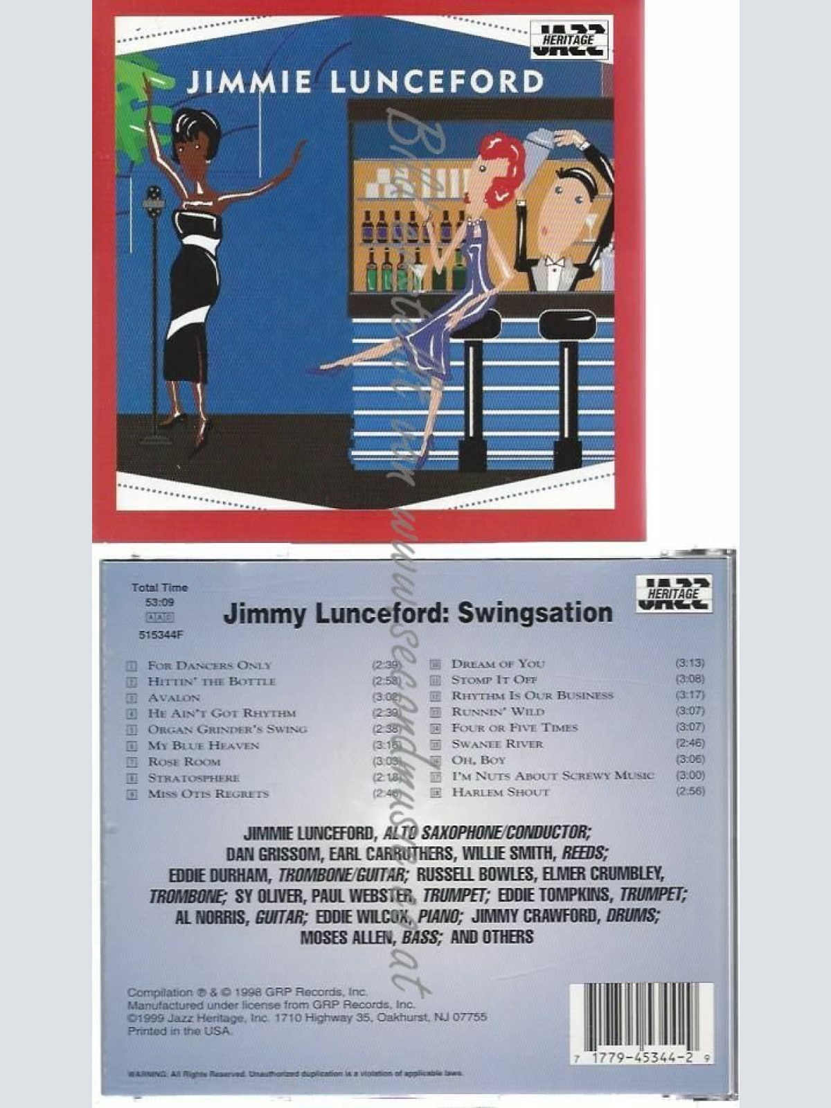 CD--JIMMIE LUNCEFORD--JIMMIE LUNCEFORD: SWINGSATION