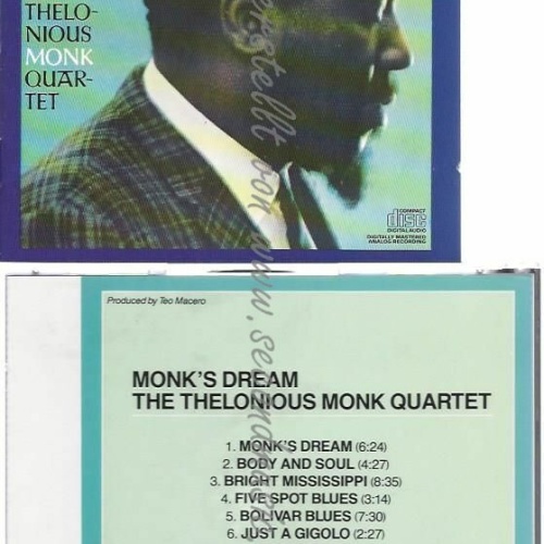 CD--THELONIOUS MONK UND T. S. MONK | --MONK'S DREAM