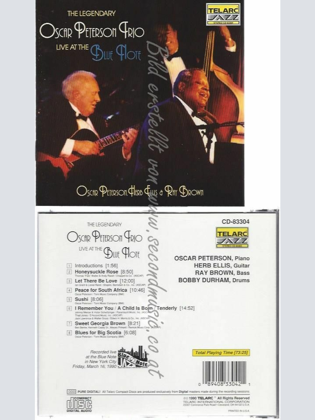 CD--OSCAR PETERSON | --LIVE AT THE BLUE NOTE
