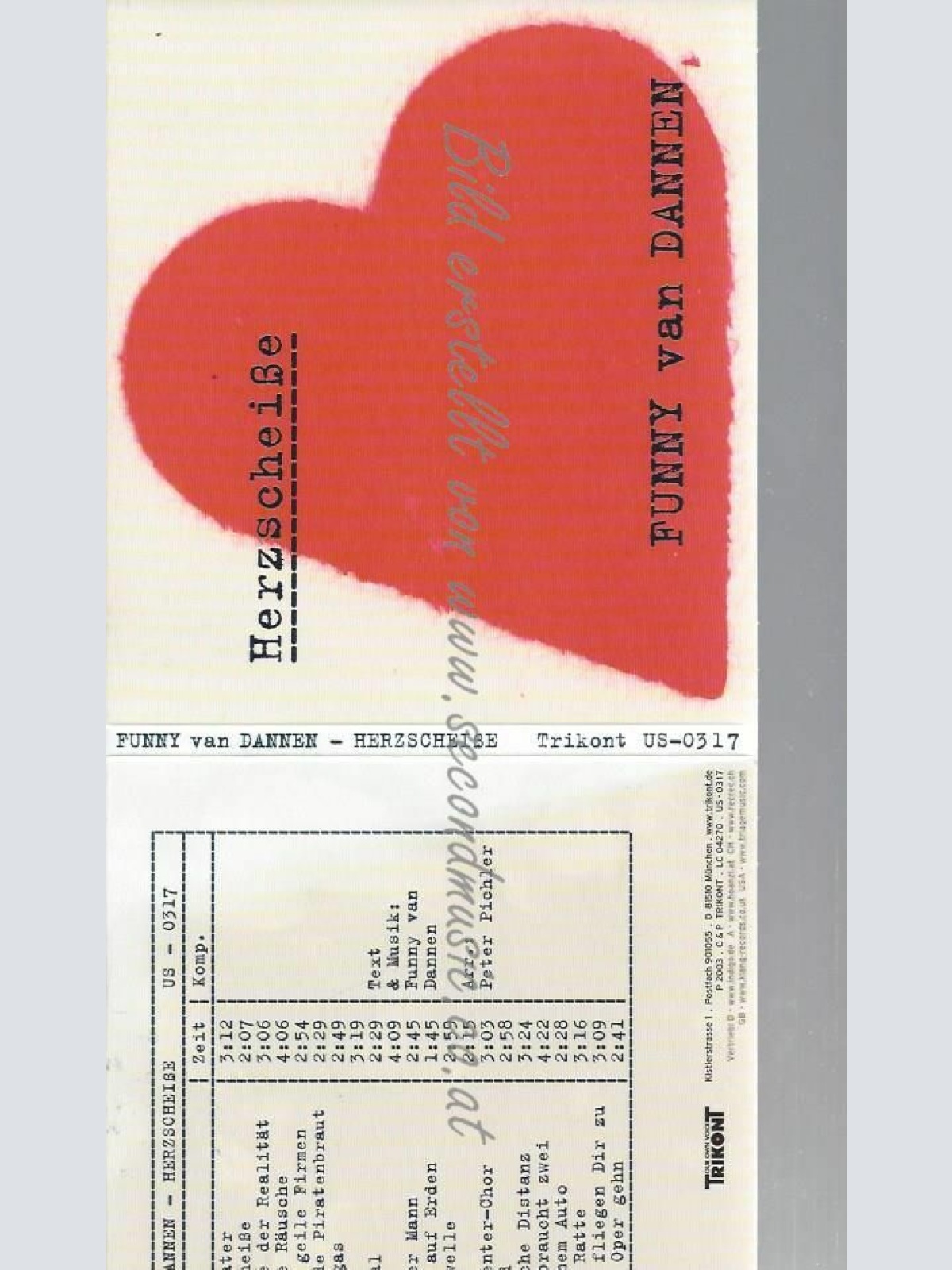 CD--FUNNY VAN DANNEN | --HERZSCHEIßE