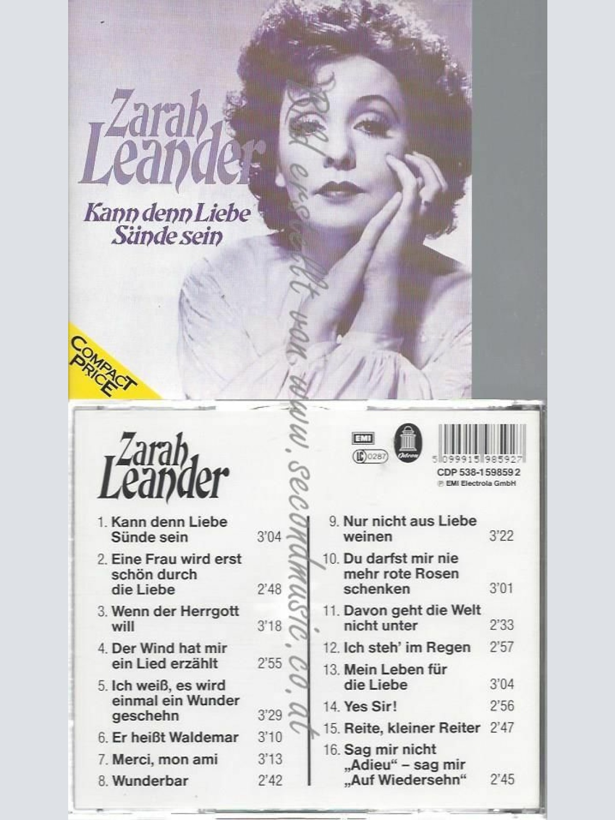 CD--ZARAH LEANDER | --KANN DENN LIEBE SÜNDE SEIN