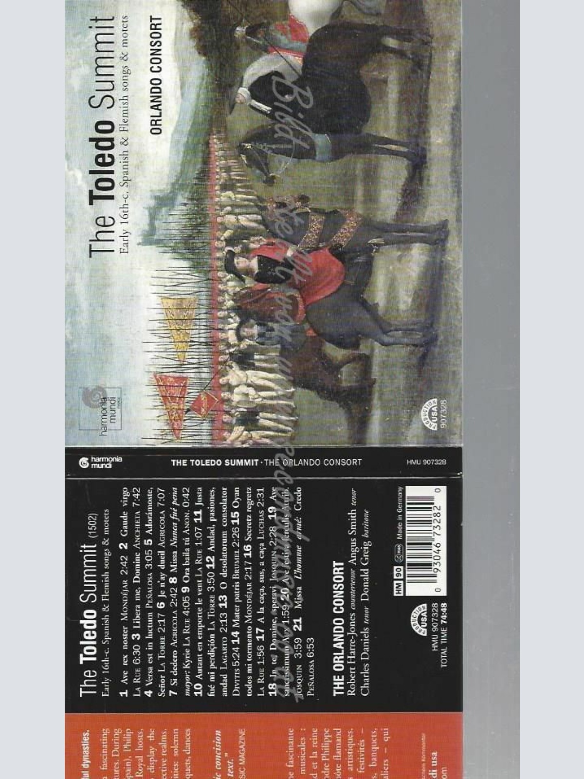 CD--ORLANDO CONSORT, MONDEJAR, ET AL. | --THE TOLEDO SUMMIT