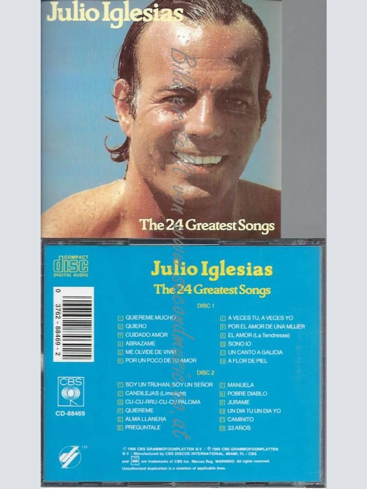 CD--JULIO IGLESIAS | --THE  24 GREATEST SONGS