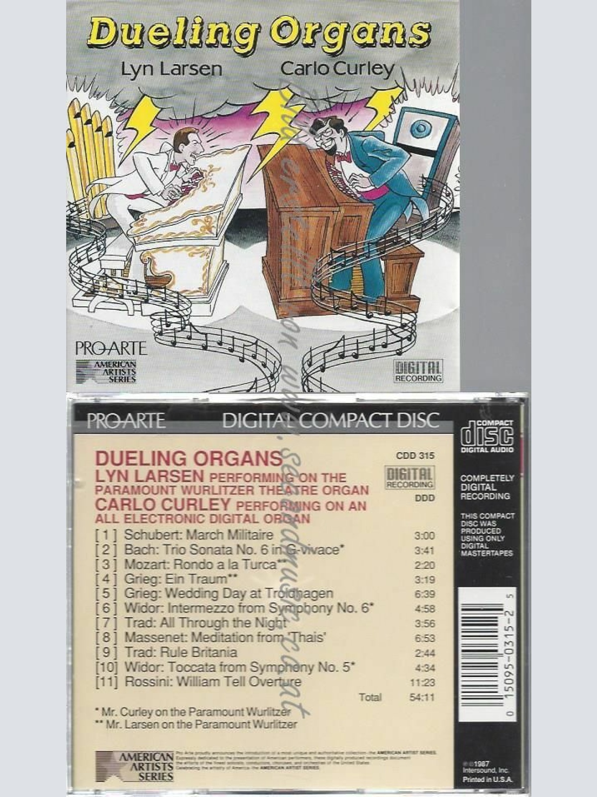 CD--LARSEN/CURLEY | --DUELING ORGANS