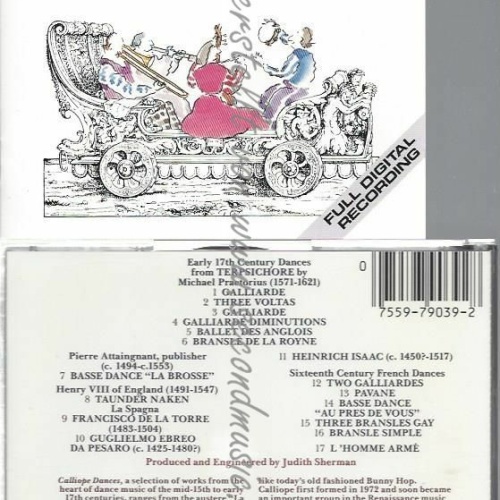 CD--ALLIOPE DANCES REV/ CALLIOPE | --ANTH RENN