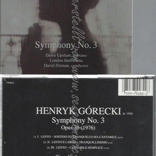 CD-- -HENRYK MIKOLAJ GÓRECKI: SINFONIE 3