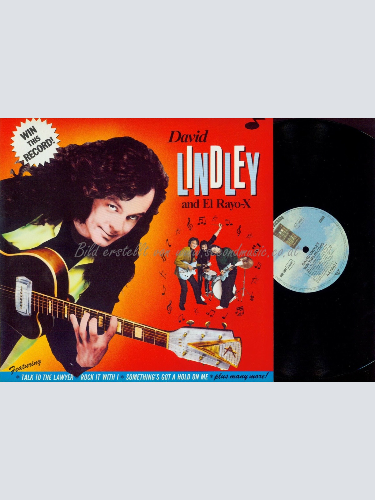 LP--- David Lindley And El Rayo-X – Win This Record!  // DE