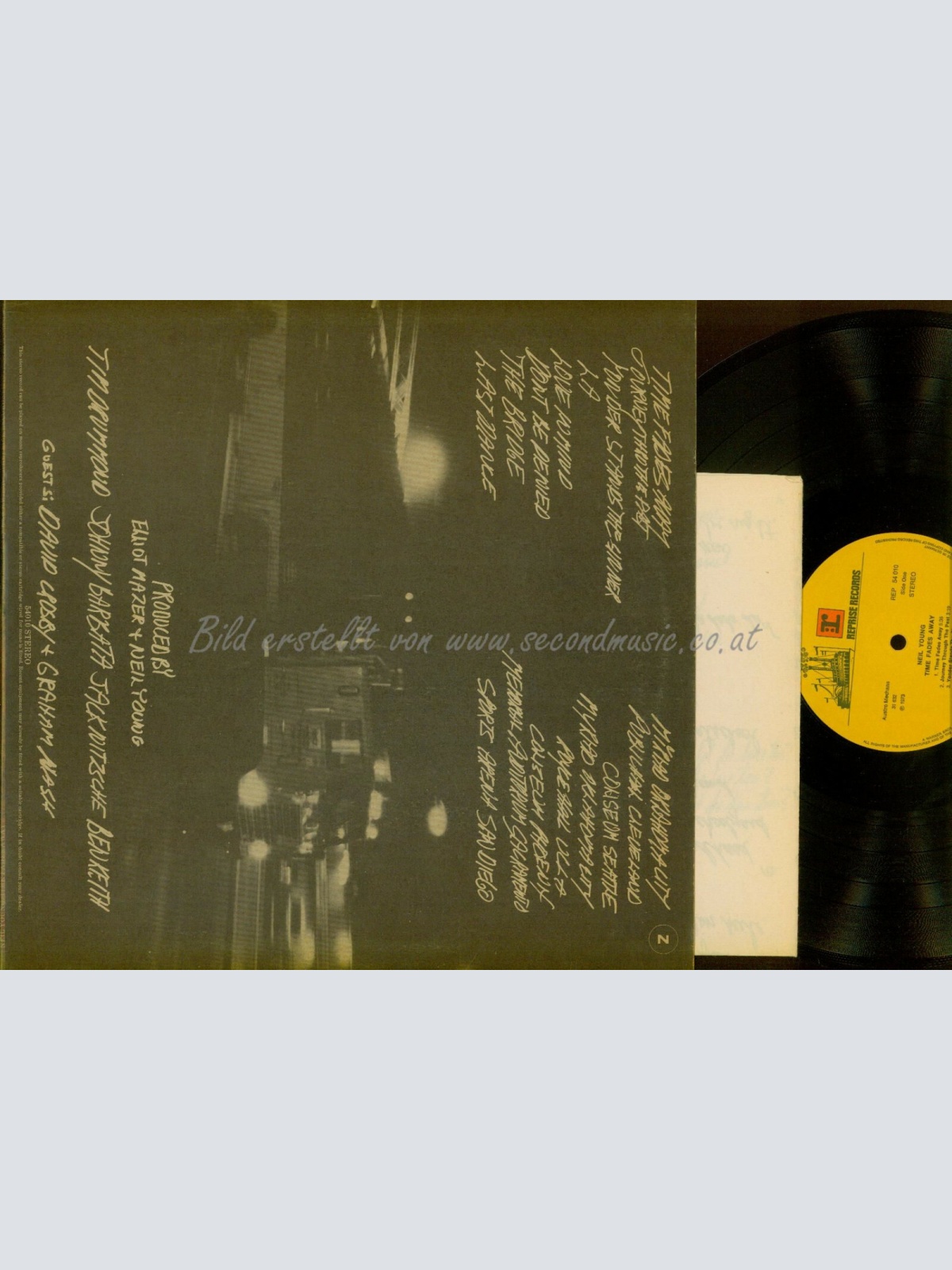 LP--- Neil Young  Time Fades Away / AUSTRO MECHANA// +POSTER/REP 54010