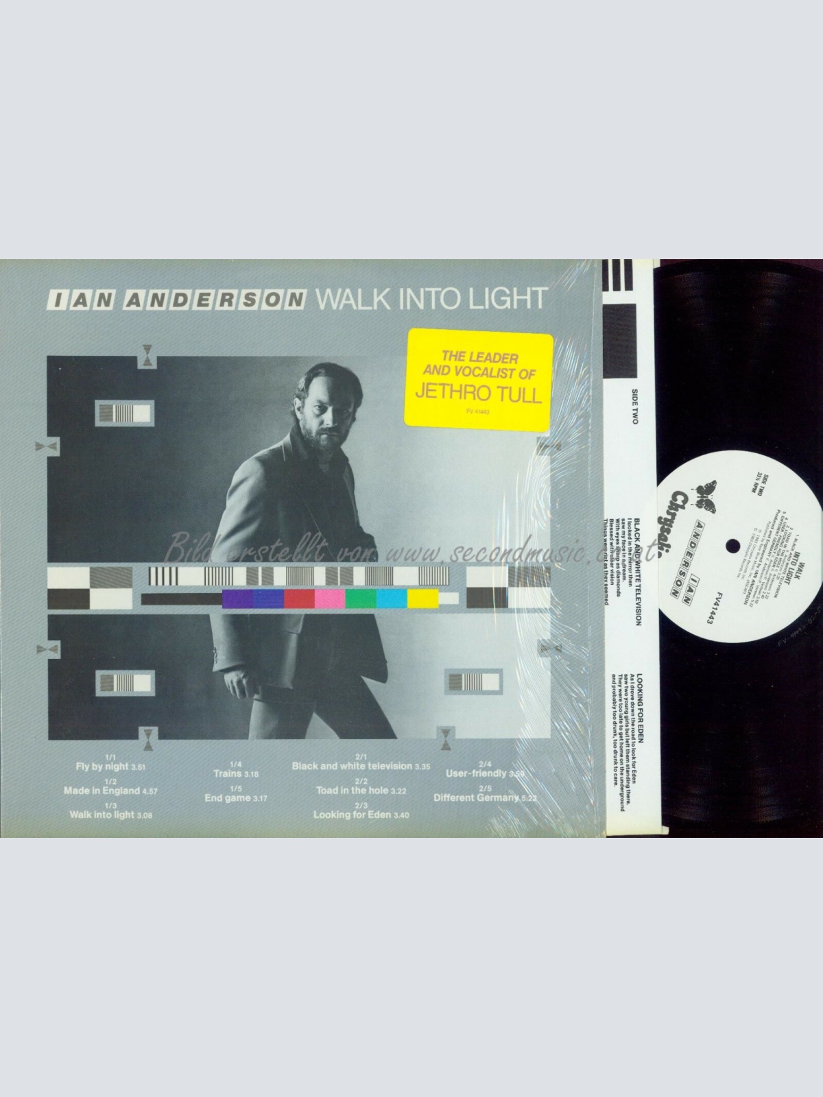 LP --  Ian Anderson  Walk Into Light  // OIS // US LP