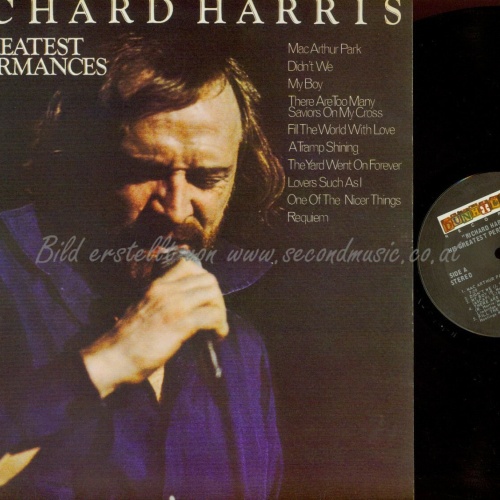 LP -- Richard Harris  His Greatest Performances  // US LP