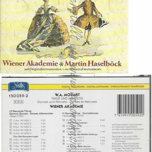 CD--HASELBÖCK, WAK, ET AL. | --TÄNZE UND MENUETTE