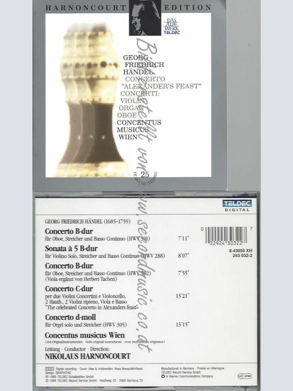 CD--HARNONCOURT/   CONCENTUS MUSICUS WIEN, HÄNDEL CONCERTI