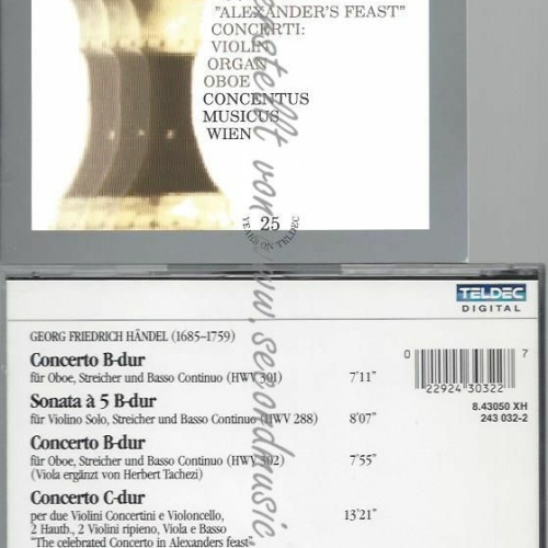 CD--HARNONCOURT/   CONCENTUS MUSICUS WIEN, HÄNDEL CONCERTI