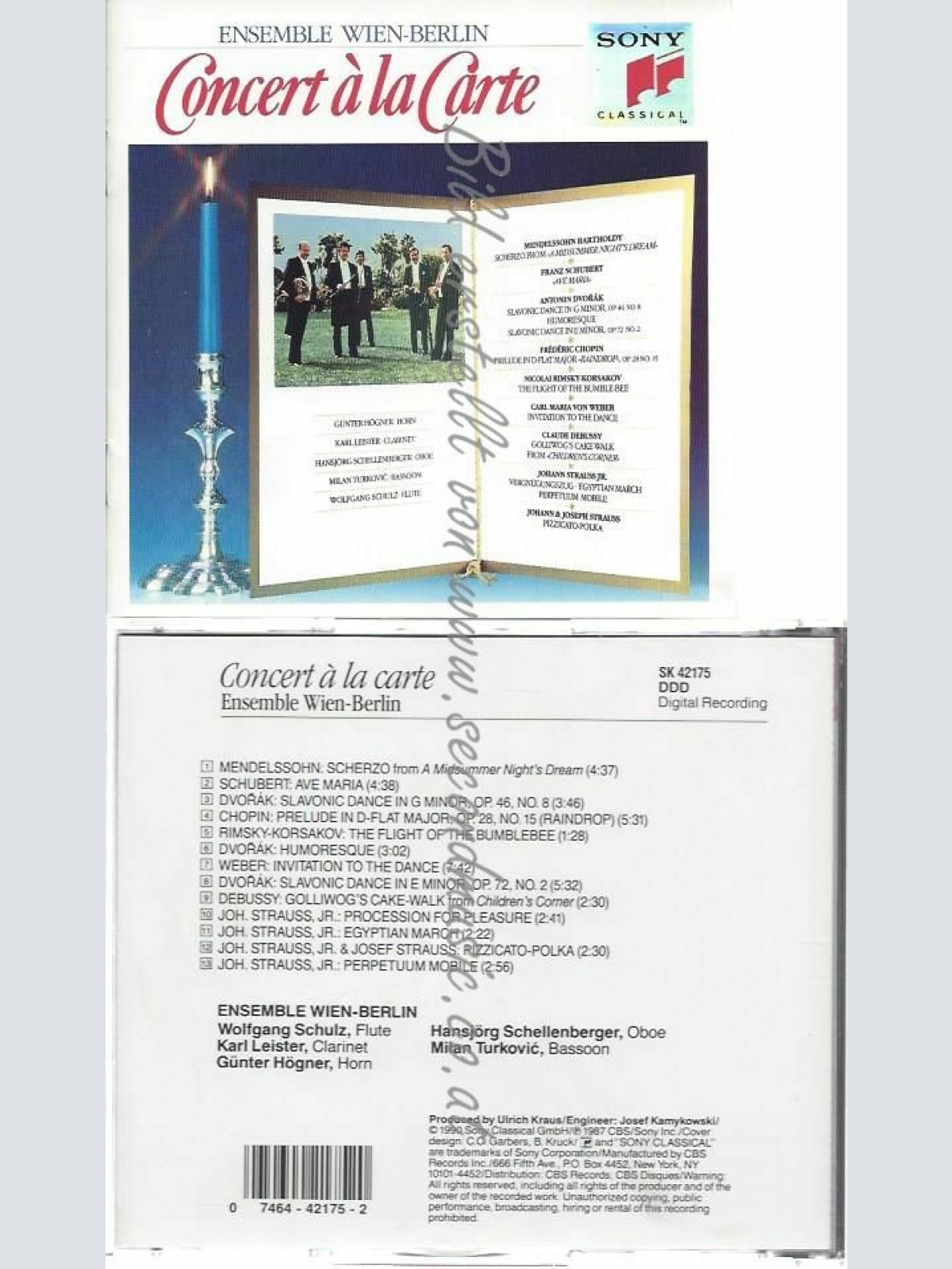 CD--ENSEMBLE WIEN BERLIN | --CONCERT A LA CARTE