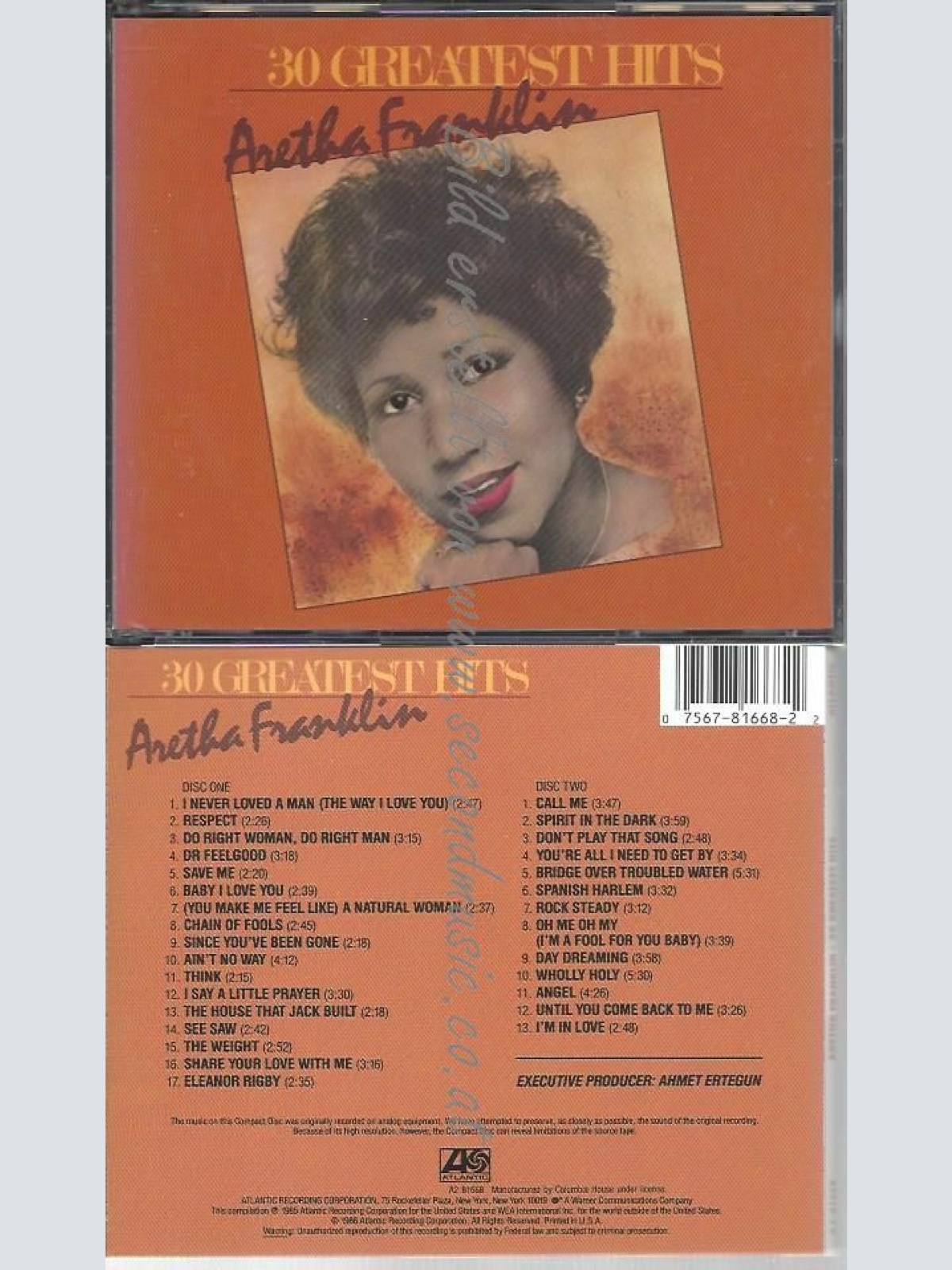 CD--ARETHA FRANKLIN | -- 30 GREATEST HITS