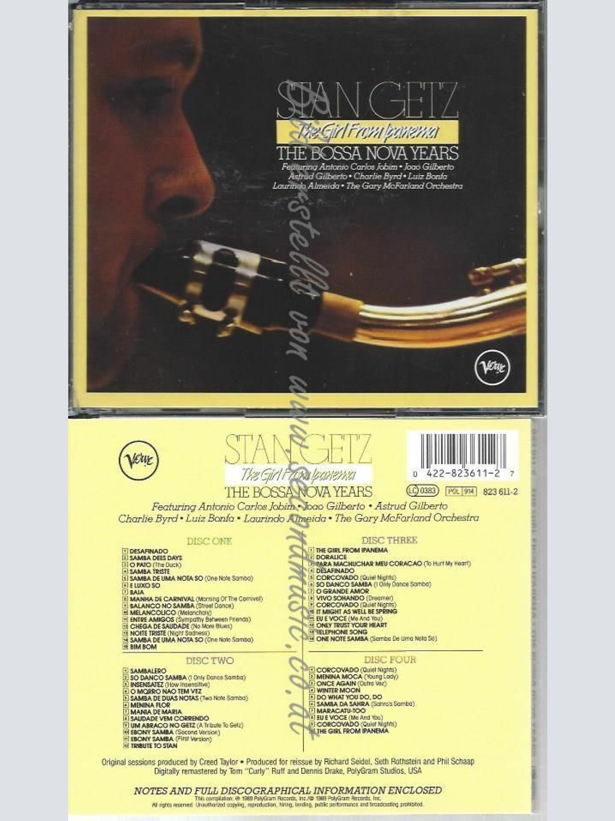 CD--STAN GETZ | --THE GIRL FROM IPANEMA - THE BOSSA NOVA YEARS